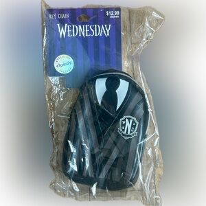 Wednesday Key Chain Mini Purse.  Great for Halloween!